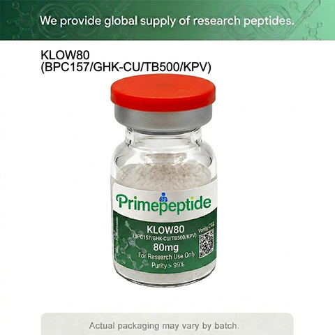 Top Selling High Purity 99%+ KLOW Raw Peptide Lyophilized Powder Vial Packaging 80mg KLOW80